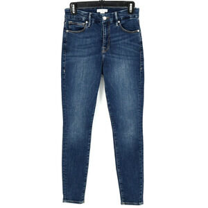 Good American Jeans Womens 2 Skinny 26 Waist Blue Stretch Denim High Rise